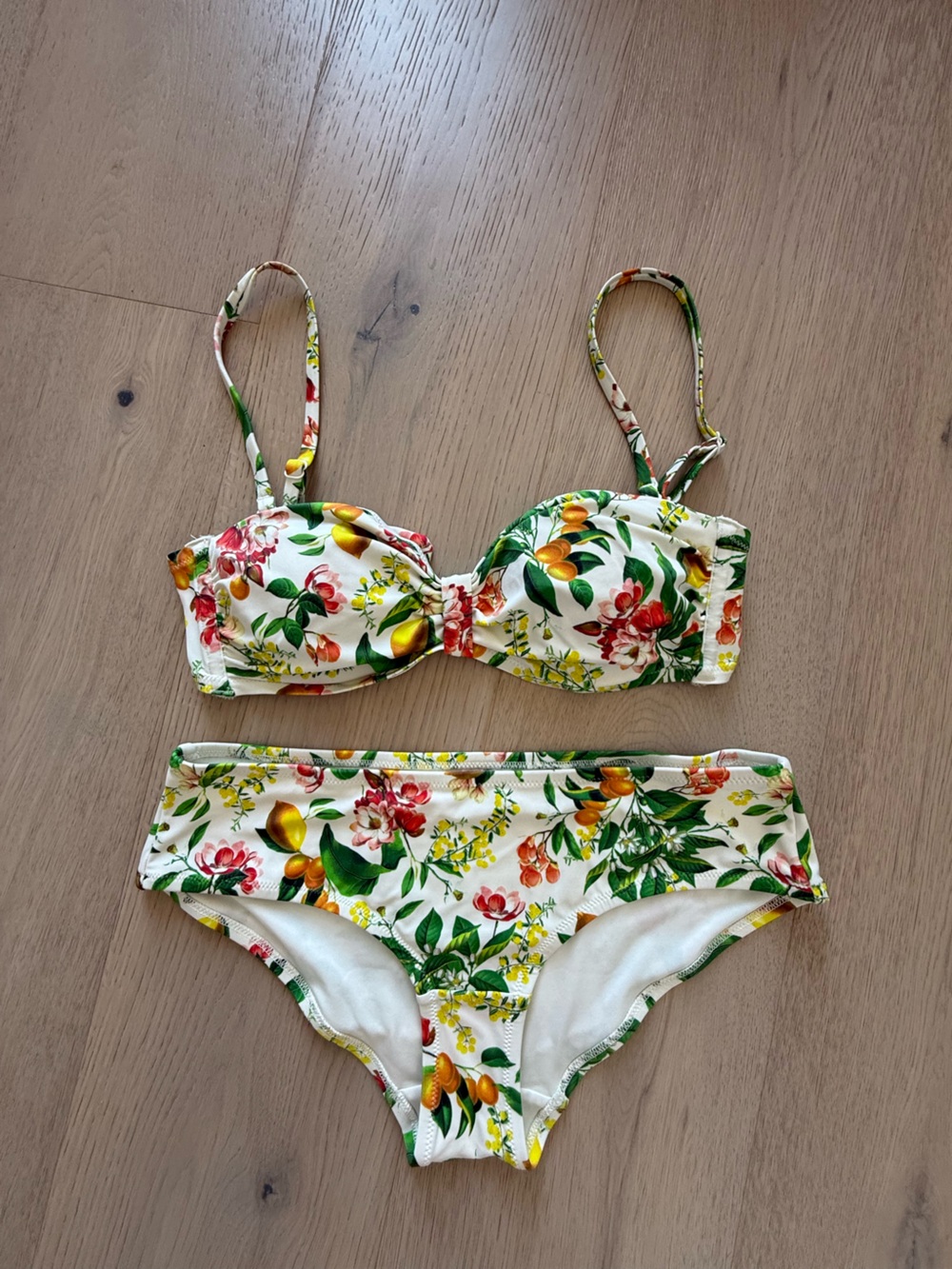 Uniqlo Princess Tam Tam Floral Lemon Print Bikini